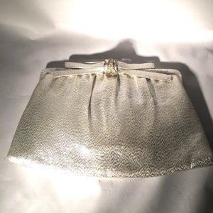 After Five Clutch Vintage Silver Rhinestones